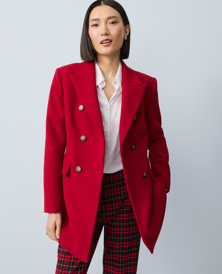 Petite Fitted Double Breasted Coat