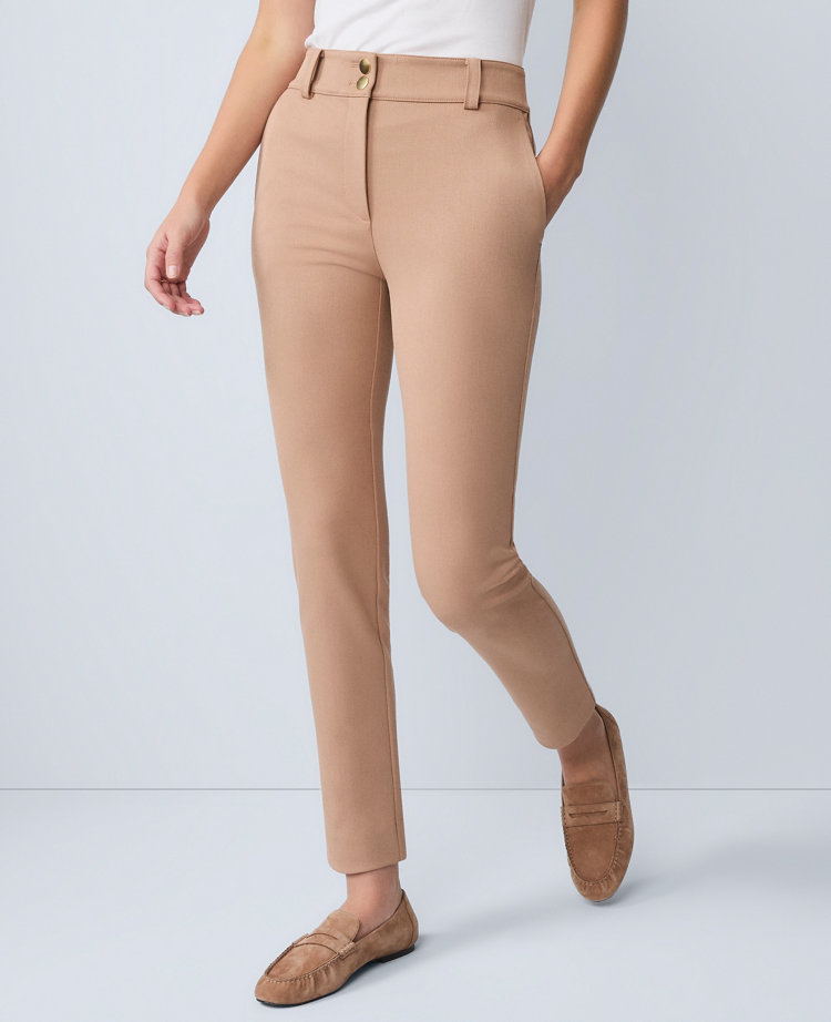 Ann Taylor Petite Weekend Collection Skinny Ankle Pant In Neutral