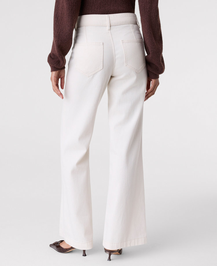 Ann Taylor The Wide-leg Jean In White