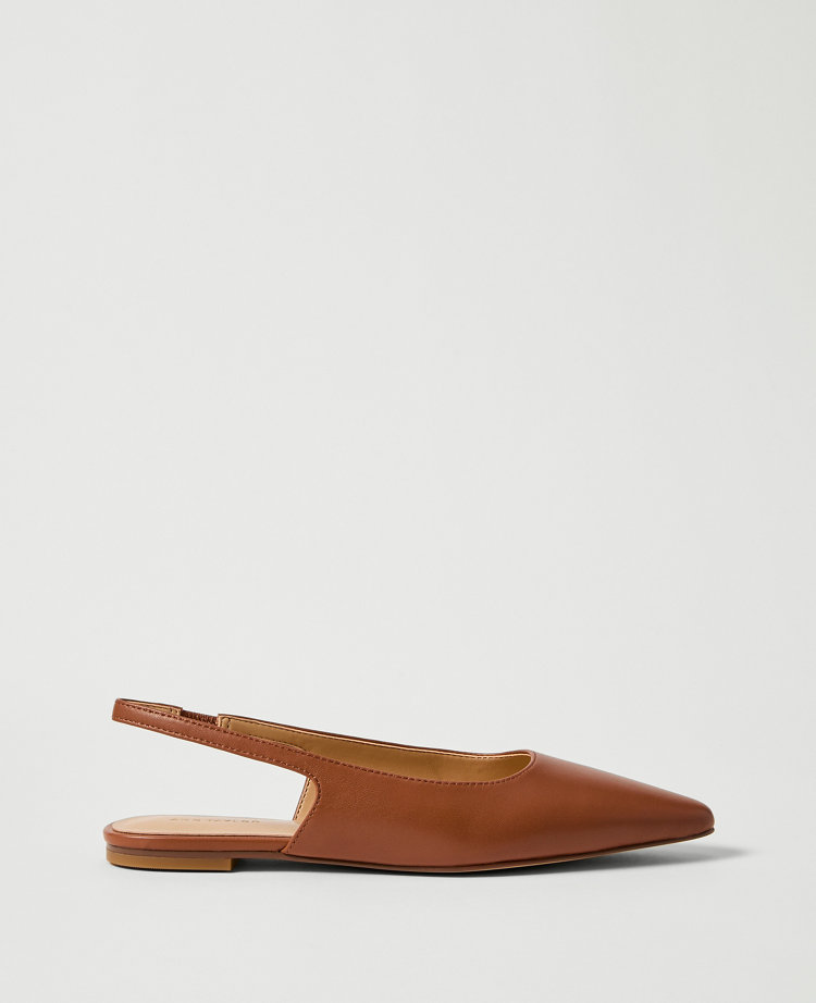 Leather Slingback Flat