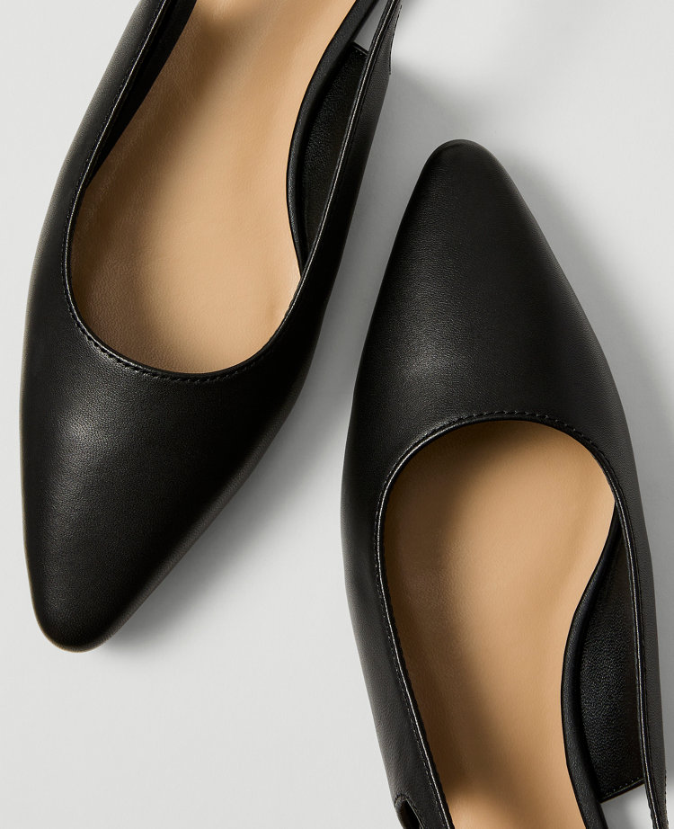 Leather Slingback Flat