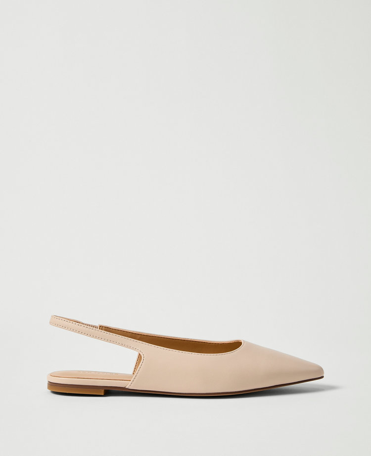 Leather Slingback Flat