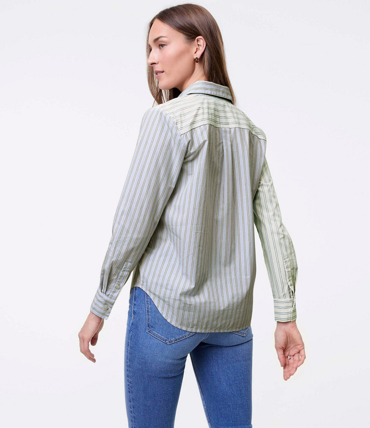 Weekend Collection Striped Relaxed Perfect Shirt