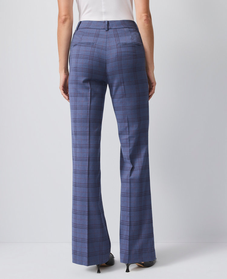 The Flare Trouser in Plaid - Curvy Fit