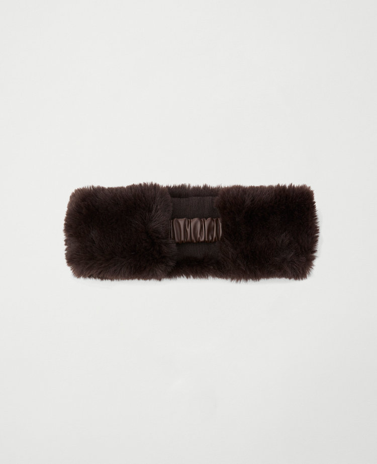 Ann Taylor Weekend Collection Faux Fur Ear Warmer Women's