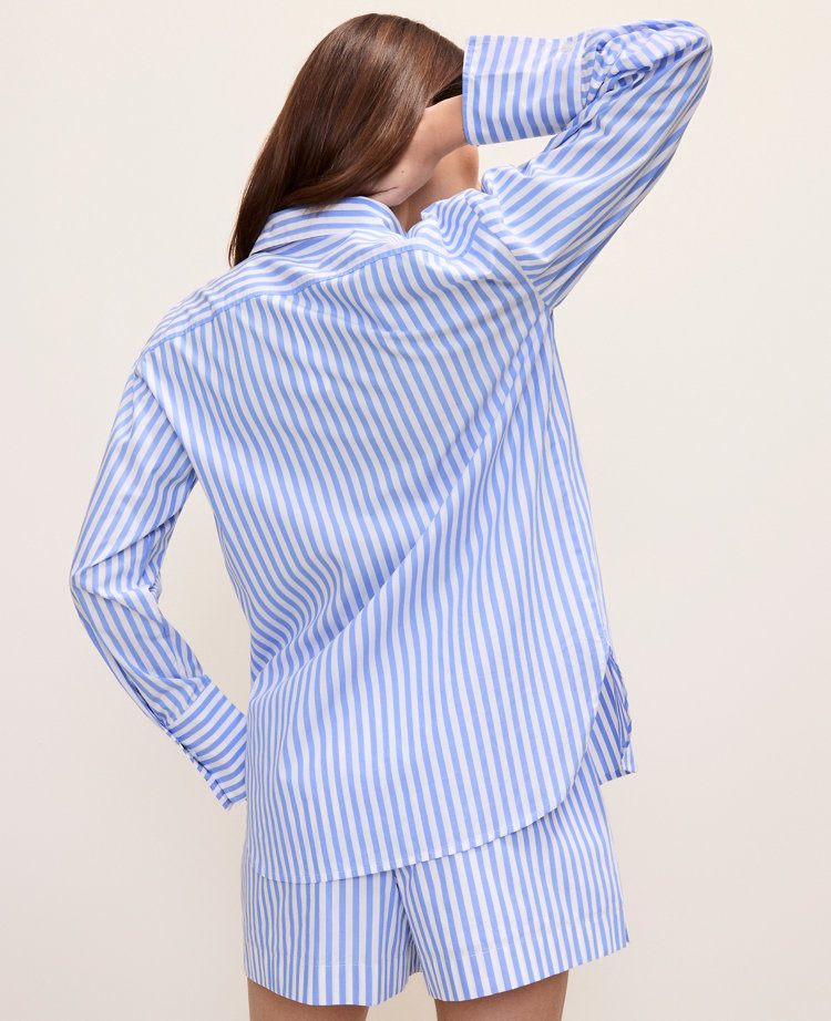 Weekend Striped Button Down Shirt
