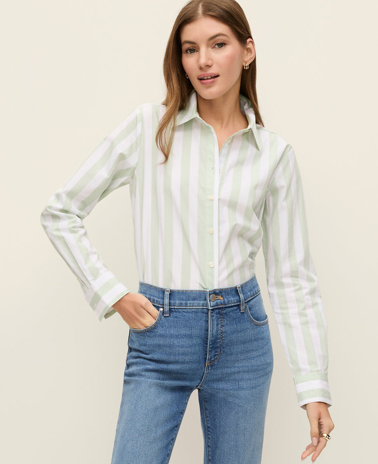 Weekend Striped Relaxed Perfect Shirt