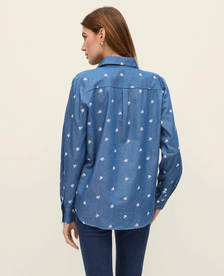 Weekend Collection Embroidered Chambray Perfect Shirt