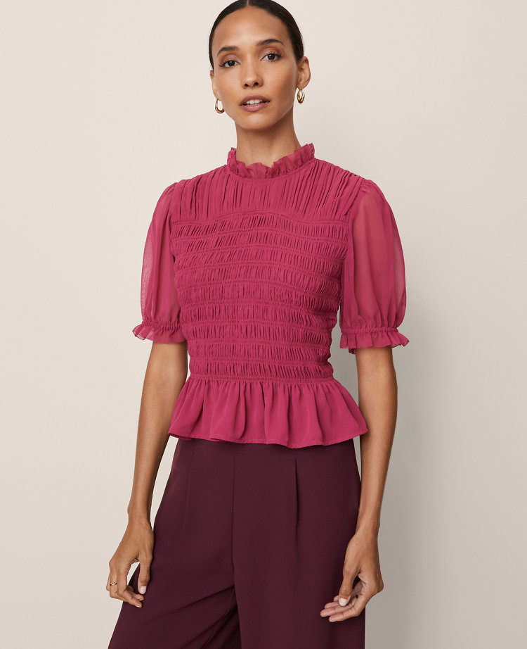 Smocked Ruffled Top