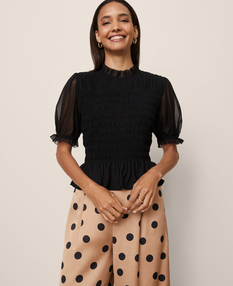 Smocked Ruffled Top