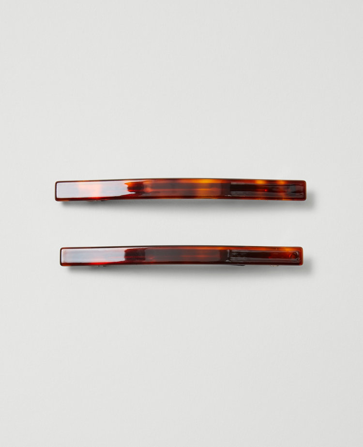 Tortoiseshell Print Barrette Set