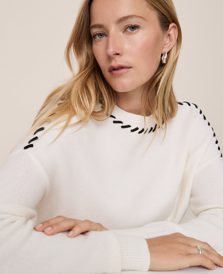 Petite Whipstitch Sweater