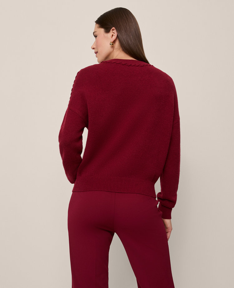 Petite Whipstitch Sweater