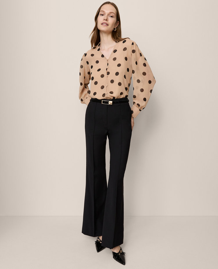 Dotted V-Neck Popover