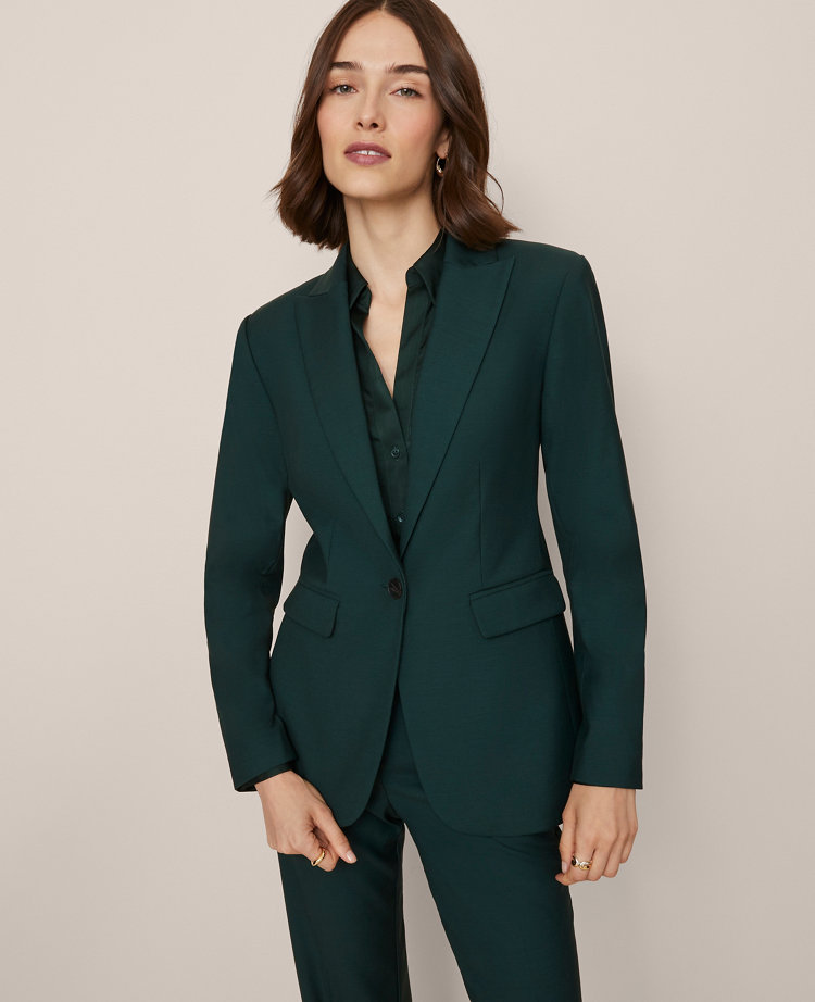 Petite Fitted Long Blazer