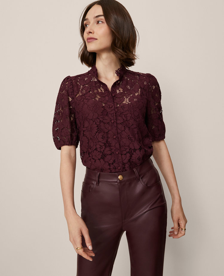 Petite Lace Blouse