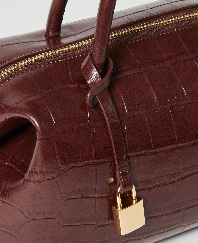 Croco Shoulder Bag