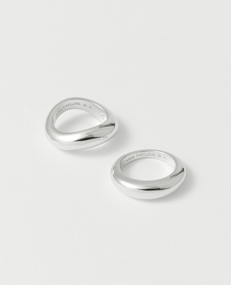 Metal Stacked Ring Set