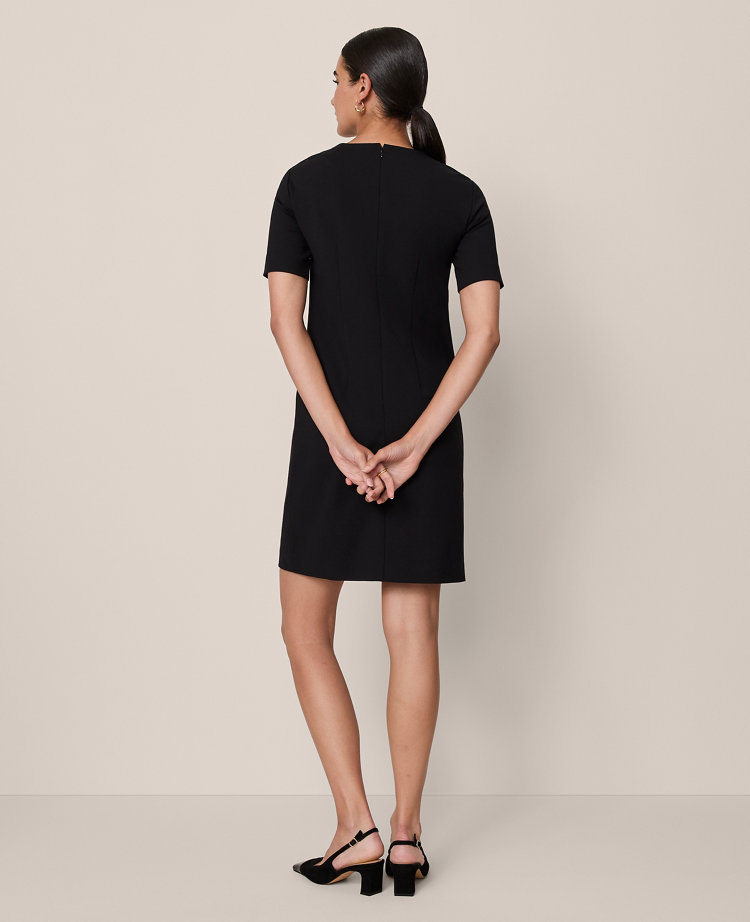 Button Pocket Shift Dress