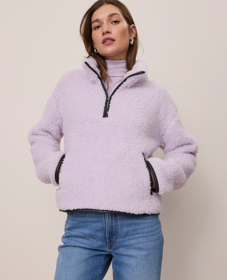 Weekend Collection Half-Zip Sherpa Pullover
