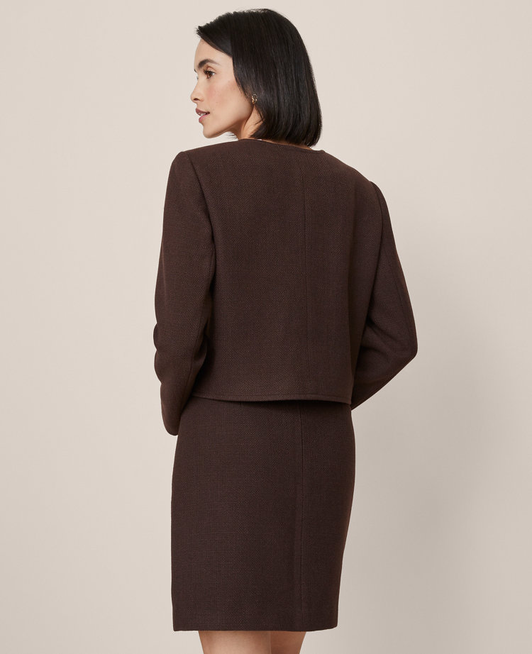 Petite Crew Neck Jacket