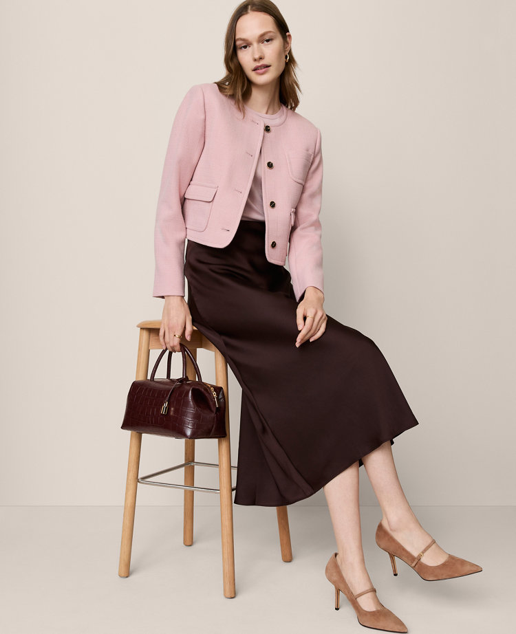 Petite Crew Neck Jacket