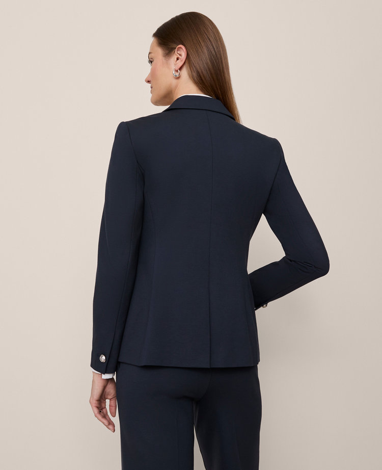 The One-Button Blazer in Ponte