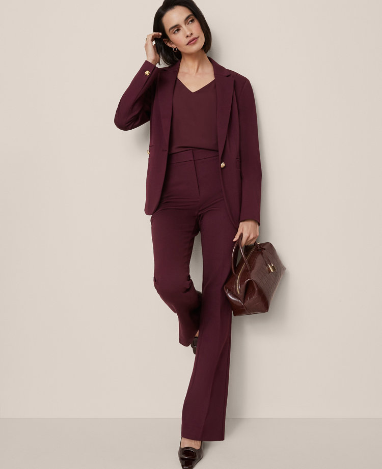 Ann Taylor The One-button Blazer In Purple