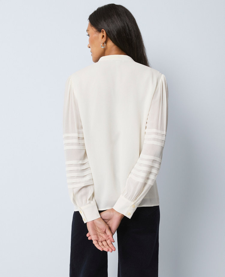 Weekend Collection Pintucked Button Down Shirt