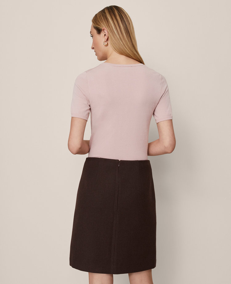Petite Patch Pocket A-Line Skirt