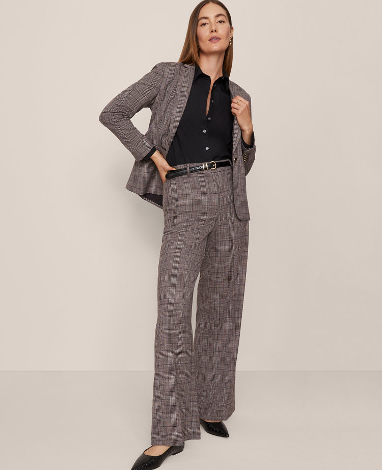 The Wide-Leg Pant in Plaid