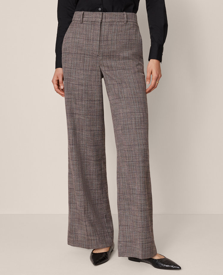 The Wide-Leg Pant in Plaid