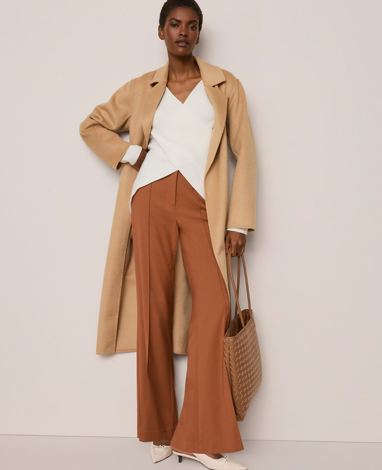 Petite Ribbed Wrap Sweater