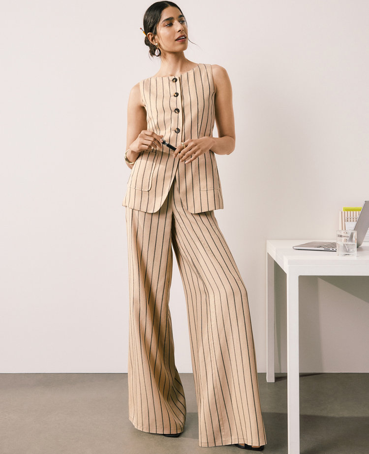 The Statement Palazzo Pant in Stripes