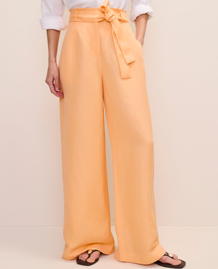 The Paperbag Waist Pant in Linen Blend