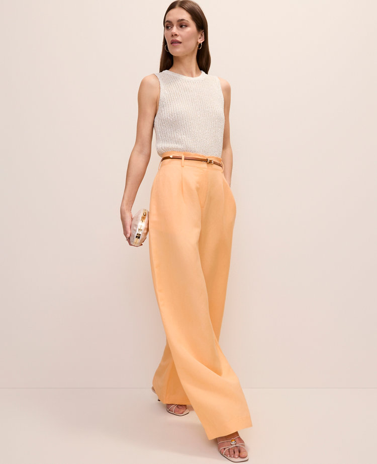 The Paperbag Waist Pant in Linen Blend