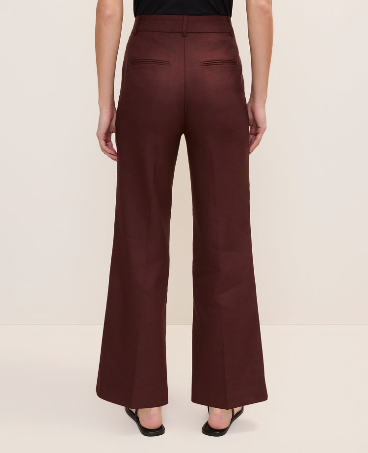 The Flare Ankle Pant in Linen Blend