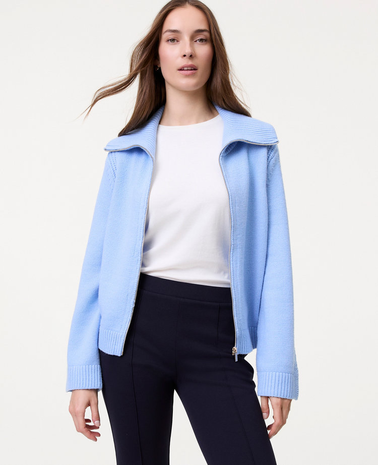 Petite Weekend Collection Contrast Stitch Sweater Jacket
