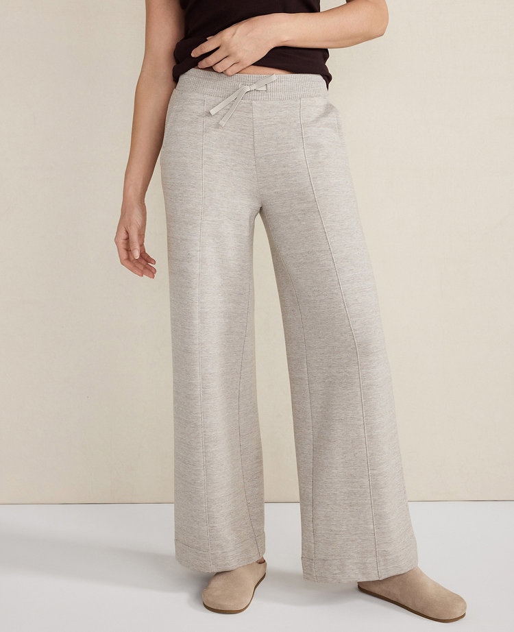 Haven Well Within Tencel Fleece Wide Leg Pintuck Pants