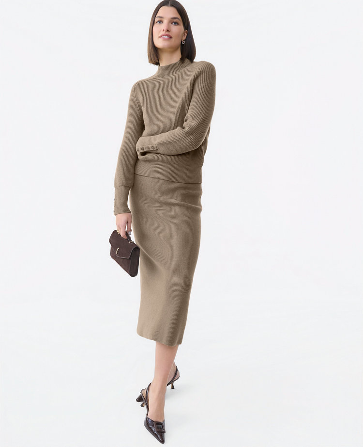 Ribbed Sweater Skirt