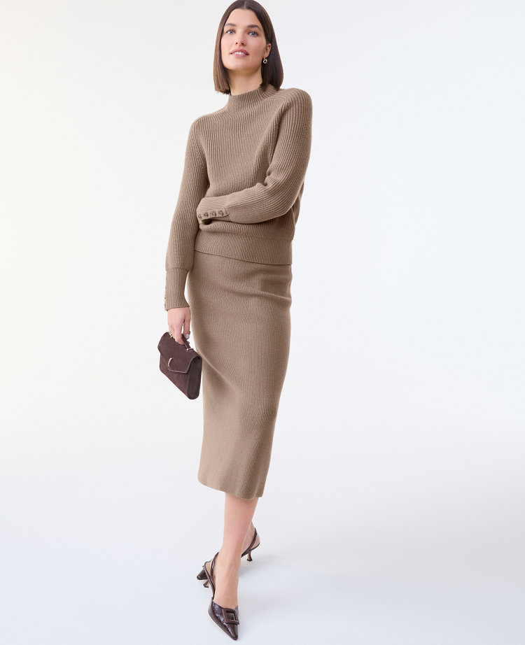 Ribbed Sweater Skirt