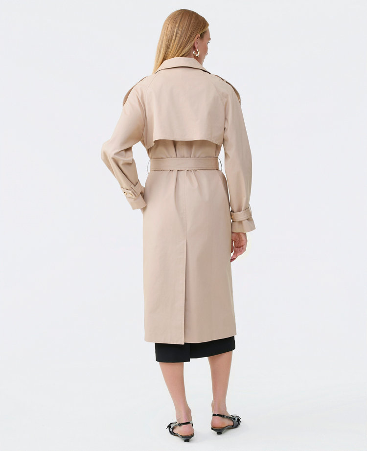 Petite Studded Trench Coat