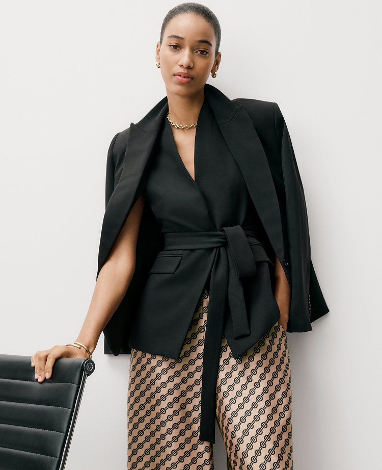 The Petite Belted Long Vest