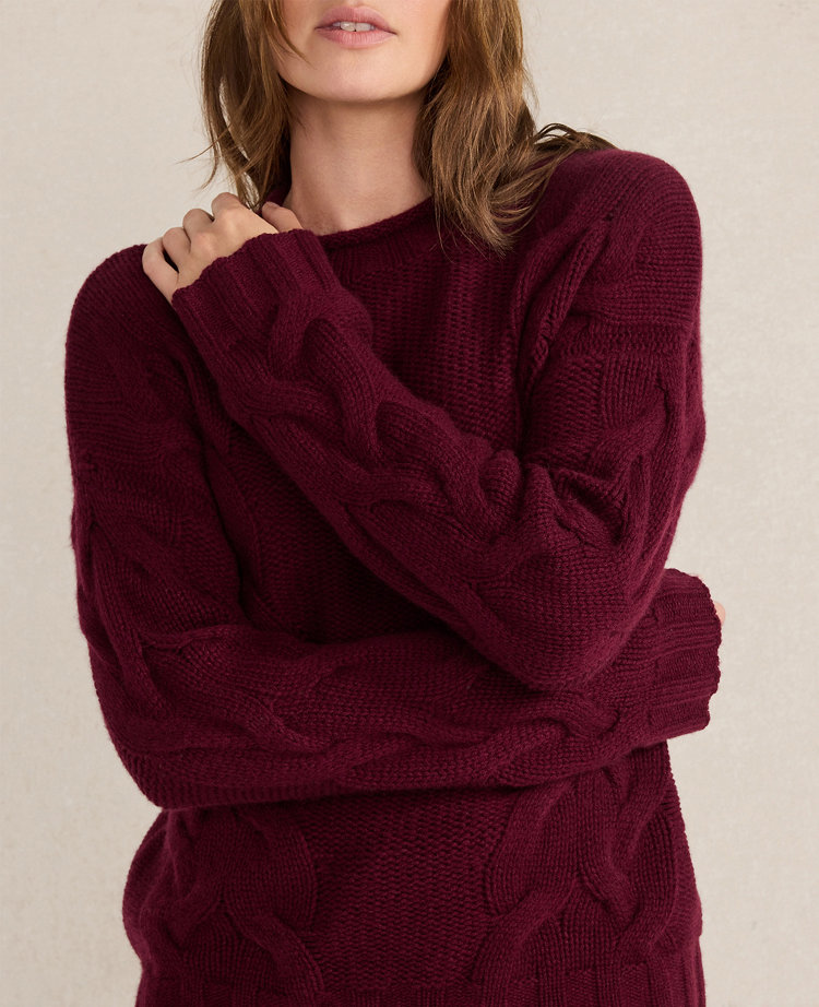 CASHMERE EXPLODED CABLE ROLL NK