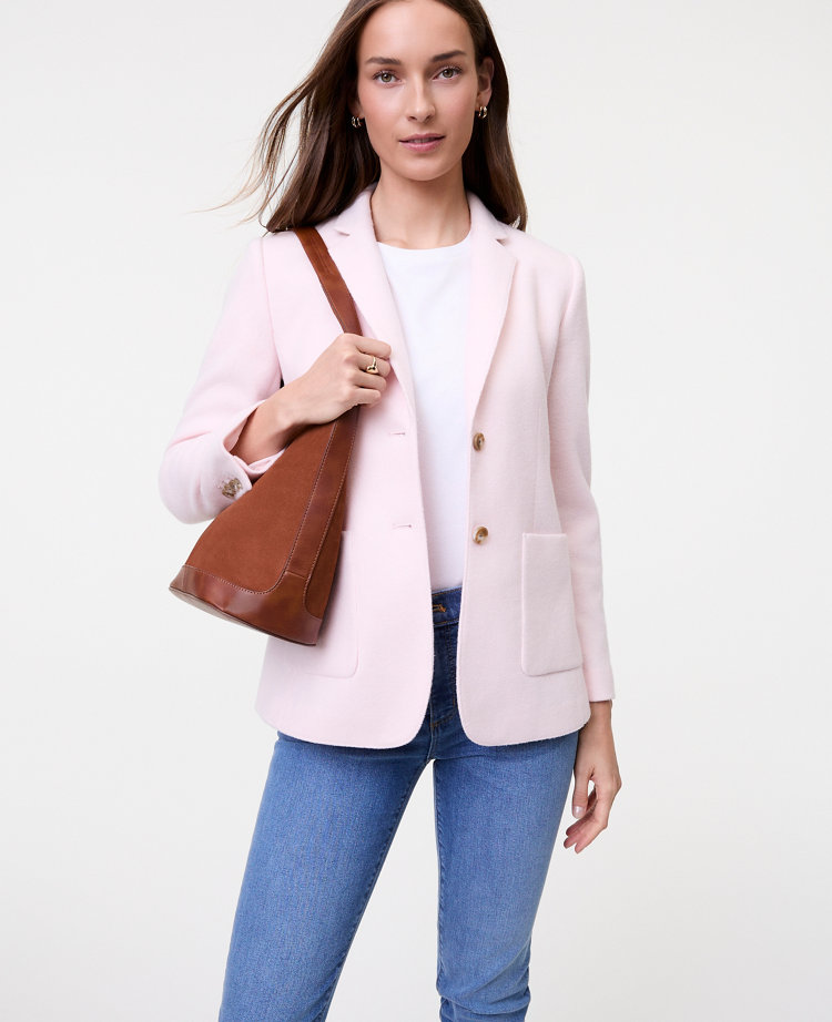 Petite Weekend Collection Greenwich Blazer in Brushed Knit