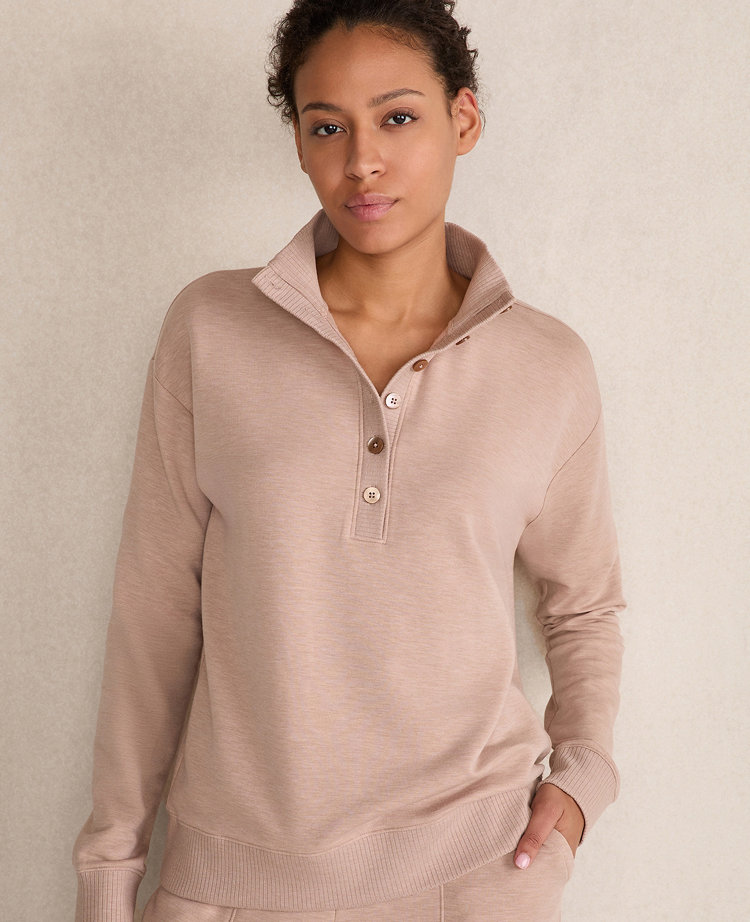 Haven Well Within Fleece Johnny Collar Henley