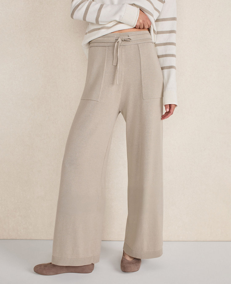 Haven Well Within Organic Cotton Knit Wide Leg Pants