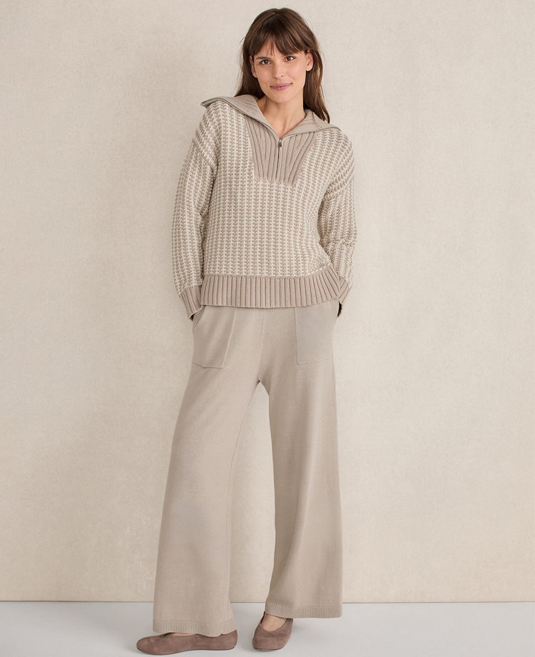 Haven Well Within Organic Cotton Knit Wide Leg Pants