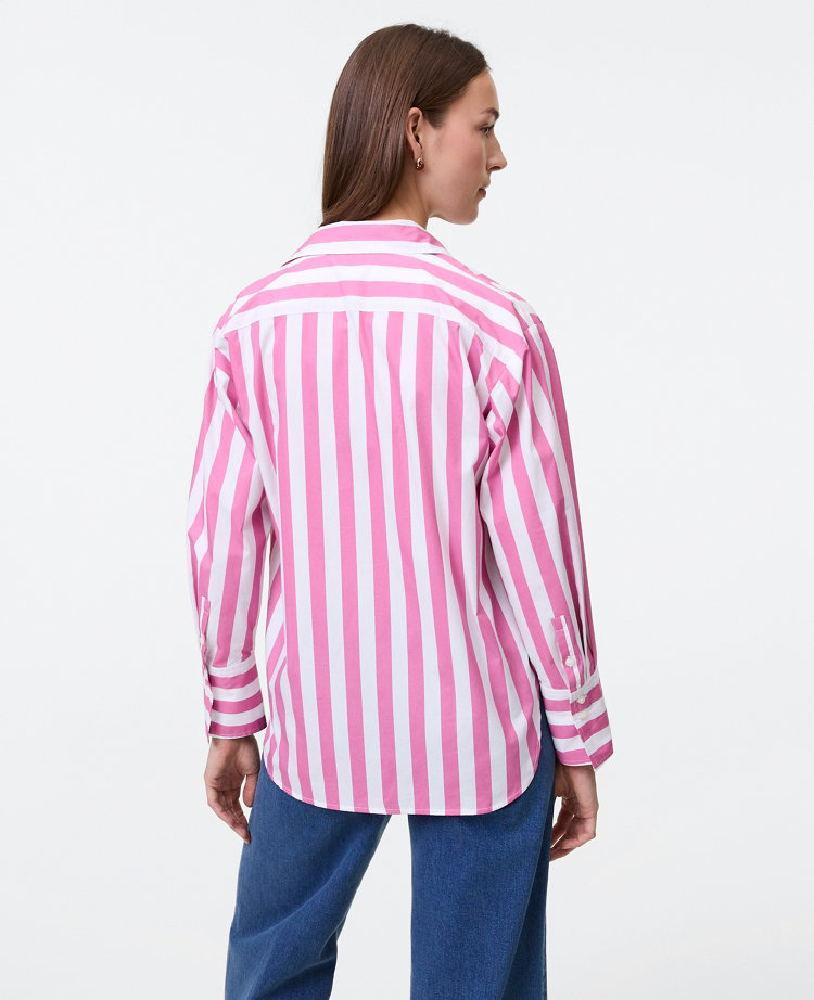 Weekend Collection Striped Oversized Shirt