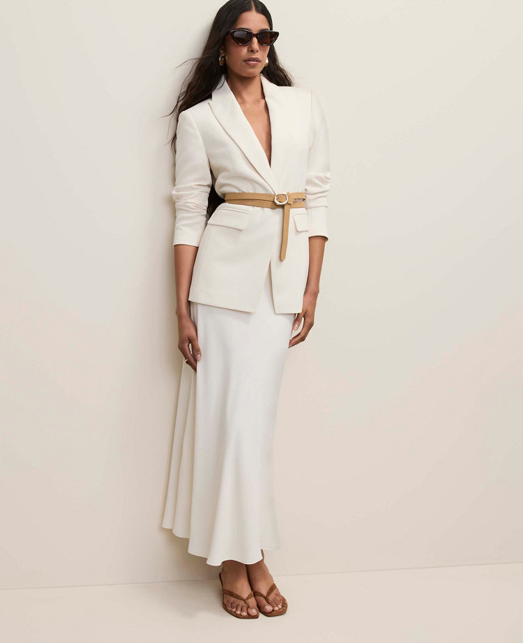 Bias Flare Maxi Skirt